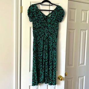 Nanette Lapore Green/black Animal Print dress, U.S. 8